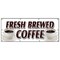 Signmission FRESH BREWED COFFEE BANNER SIGN iced brew drinks espresso cappuccino B-96 Fresh Brewed Coffee - alternate 1